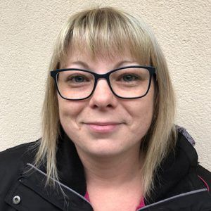 Sandra de l'équipe service