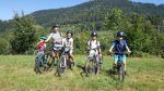 Des enfants en VTT dans les Vosges